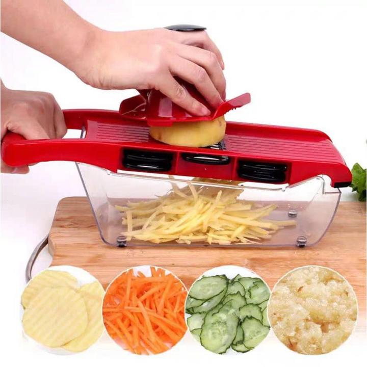 10 in 1 Mandoline Slicer Vegetable Cutter with Stainless Steel Blade.