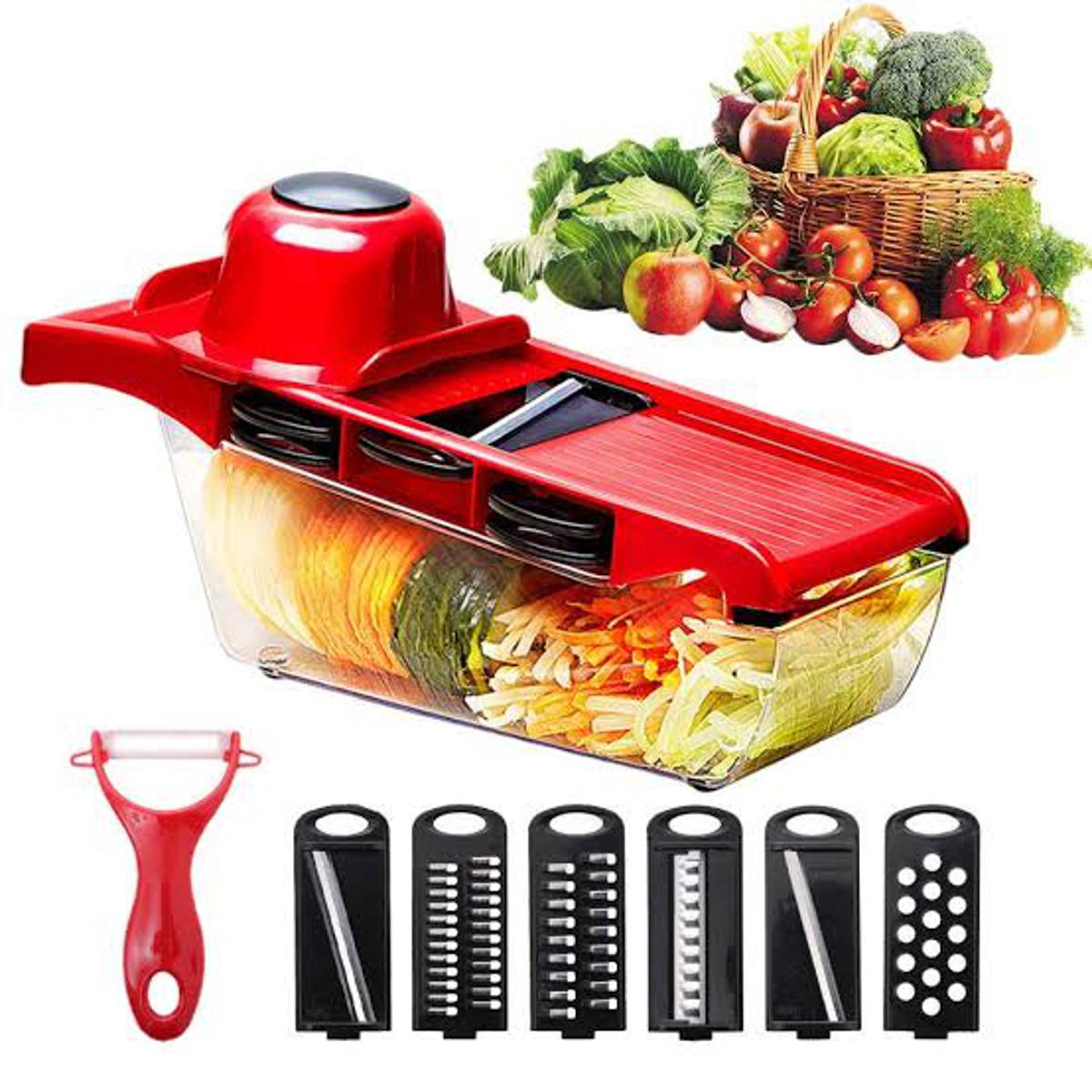 10 in 1 Mandoline Slicer Vegetable Cutter with Stainless Steel Blade.